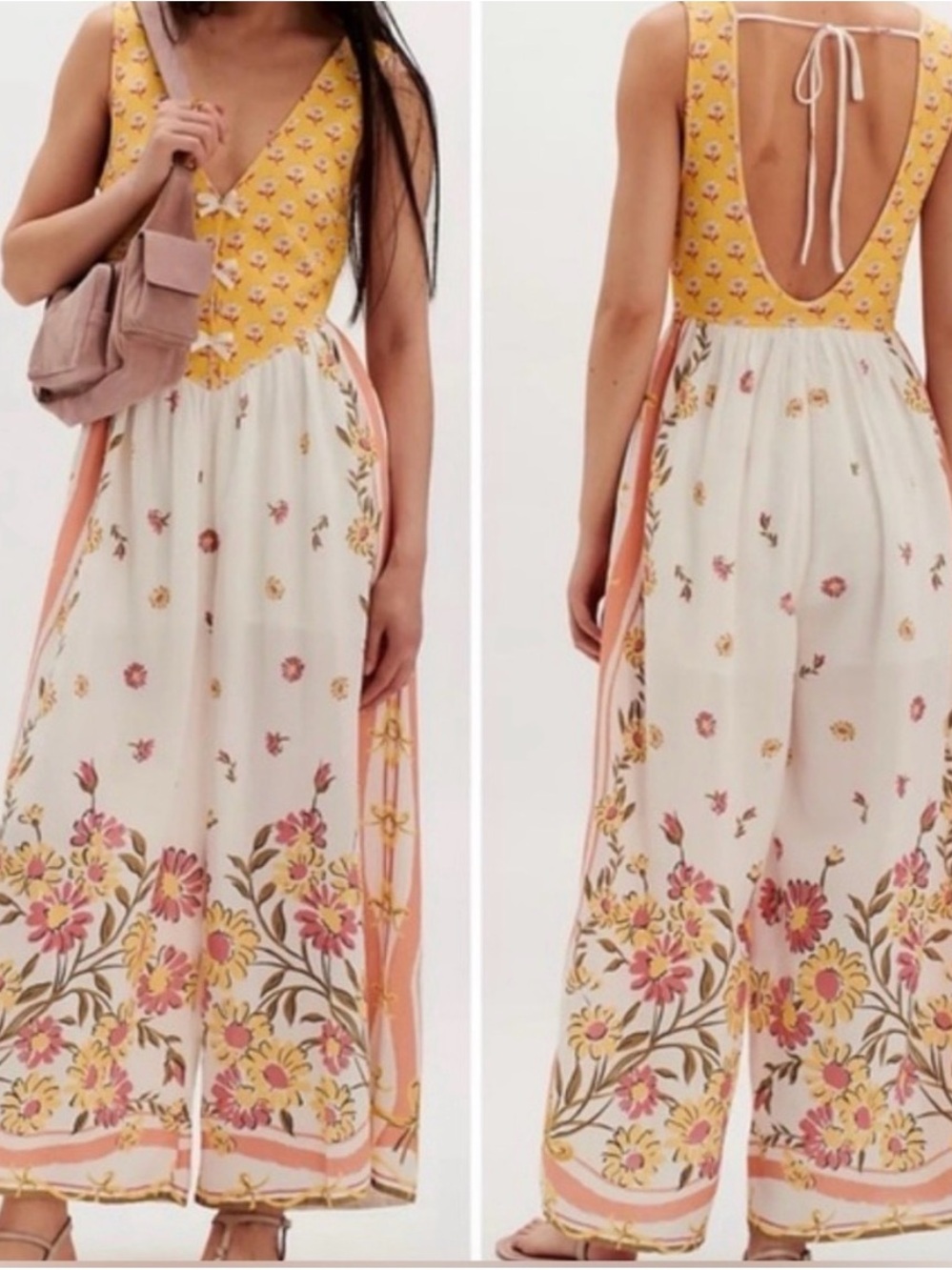 Free People Bali Honeydew Jumpsuit